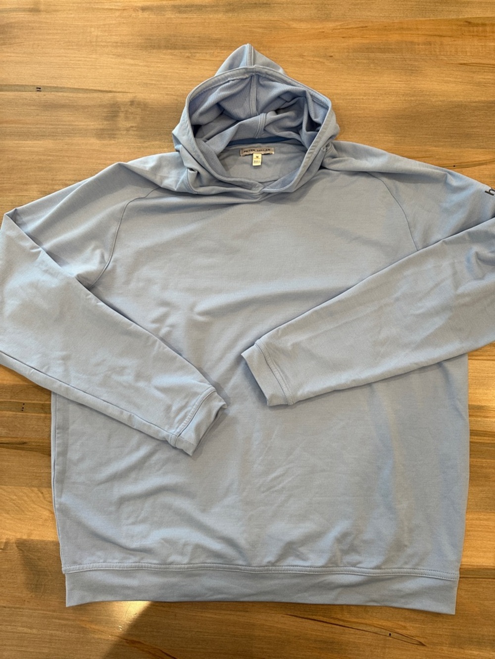 Peter Millar Pale Blue Hooded Pullover